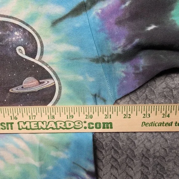 VTG 1991 Liquid Blue Yes Band Tie Dye T-Shirt Men's M Blue Purple Brockum USA - Picture 8 of 12